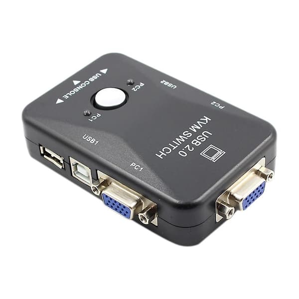 Kvm Switch 2 Port Vga Switch Usb 2.0 Kvm Muse Switch Keyboard 1920x1080 Boks Delings Switch Vga S
