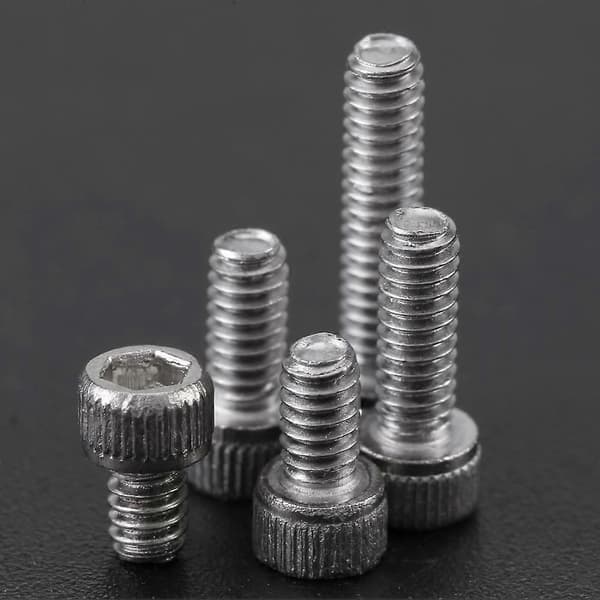 150 stk. M2 Hex Socket Hovedbolte Rustfrit Stål Hex Socket Skrue Møtrik Kit Maskinværktøj og Tilbehør