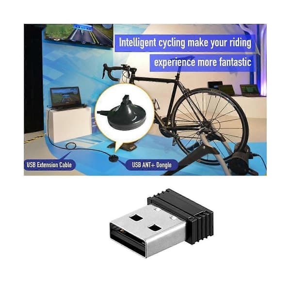 Sykkel USB ANT Stick Mottakeradapter for Innendørs Sykkeltrening Dataoverføring for Bkool