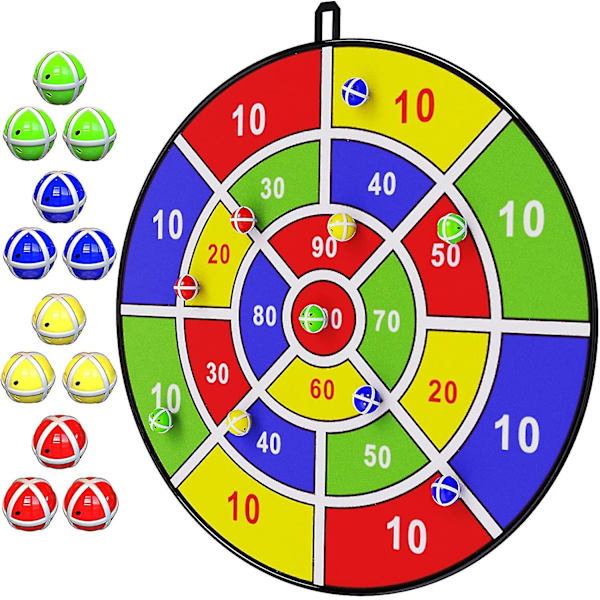 29\" Stor Darttavla för Barn, Darttavla för Barn med Klisterbollar, Leksaker för Pojkar, Inomhus/Utomhus Sport Rolig Fest Lek Leksaker, Födelsedagspresenter för 3 4 5