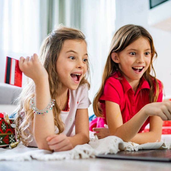 Adventskalender med 24 Charms til DIY Halskæde og Armbåndssæt til Jul