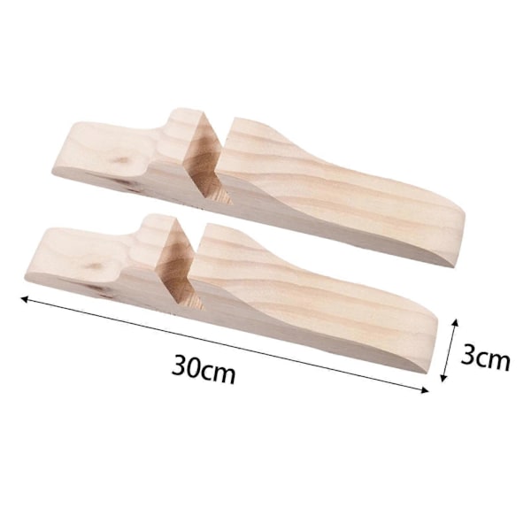 2 Stycken Sekretessskärmhållare Träskärmfötter Träram Stabil Partition Förtjockad Rumsavdelare Stativ Träskärmbas Wood Color