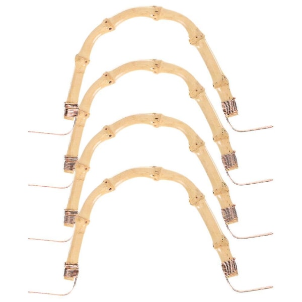 4 stk bambus tekandehåndtag U-formet tekandehåndtag erstatning tekande Ergonomisk tilbehør