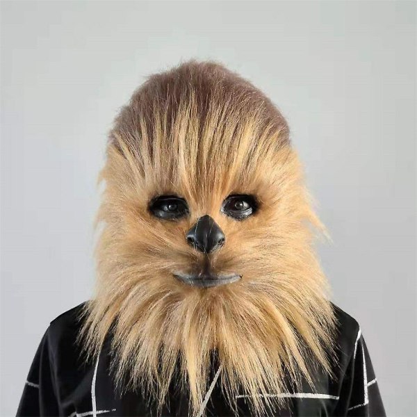 Halloween Party Prop Cosplay Star Wars Chewbacca Full Head Mask Chewie Masquerade Mask Rekvisitter Gaver