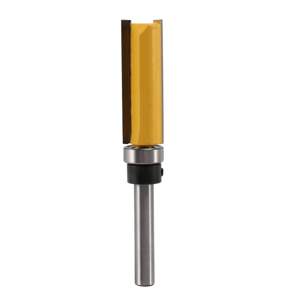 4 stk Flush Trim Router Bits Top Bearing Router Bit 1/4 Inch Shank Lige Mønster Skabelon Router