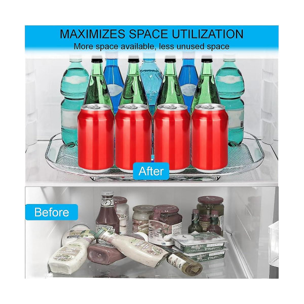 2 stk firkantet organisering for kjøleskap, platespiller for kjøleskap, benkeplate