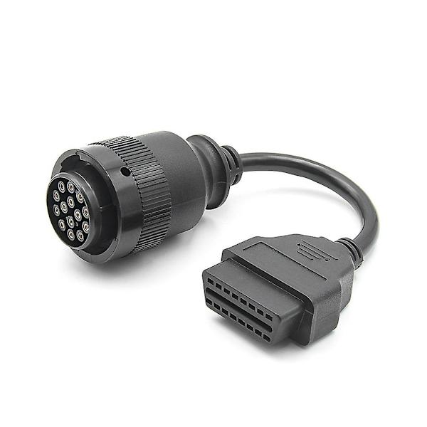 OBD2 lastbilkabel til Cat ET3 kabel diagnosekabel 14Pin til OBD2 16Pin adapter lastbil tilbehør Black