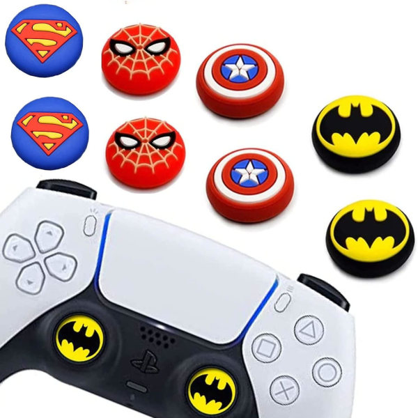 8 st Analoga Tumgreppsstick-skydd, Dualsense Trådlösa Kontroller Spel Fjärrkontroll Joystick-lock, Halksäker Silikon Handtagskydd för Ps5/ps4/xbo