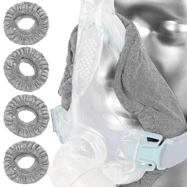 Hurtig levering 4-pak bløde CPAP-maskeforinger til hele ansigtet CPAP-maskebetræk Åndedrætsværnstilbehør
