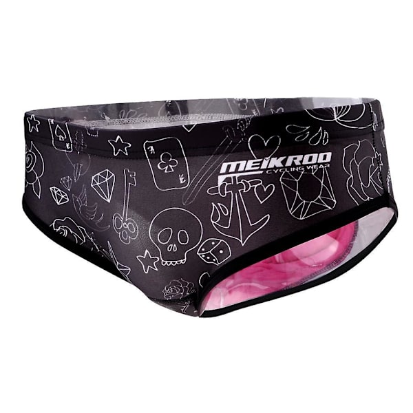 Cykelcykel för dam Cykelunderkläder Shorts Shorts 3d Gel Vadderade byxor L