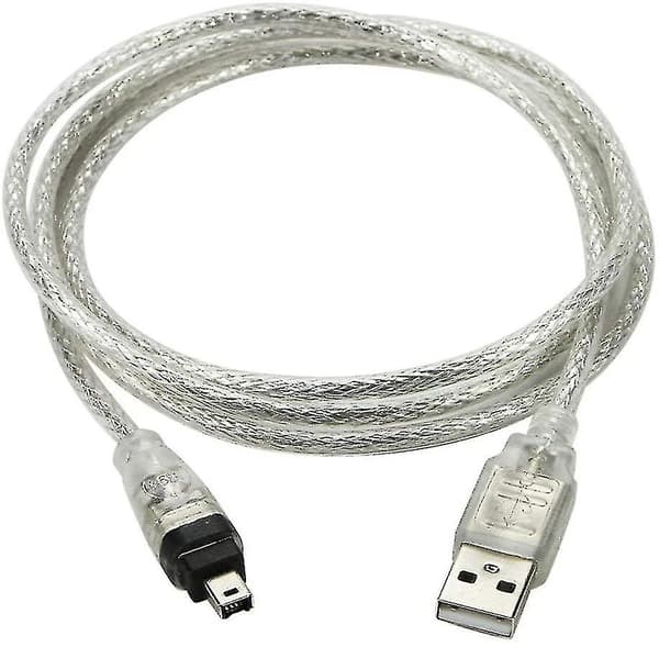 Cy USB Han til Firewire IEEE 1394 4-polet Han iLink Adapterledning Kabel til DCR-TRV75E DV 1m USB Firewire Kabel