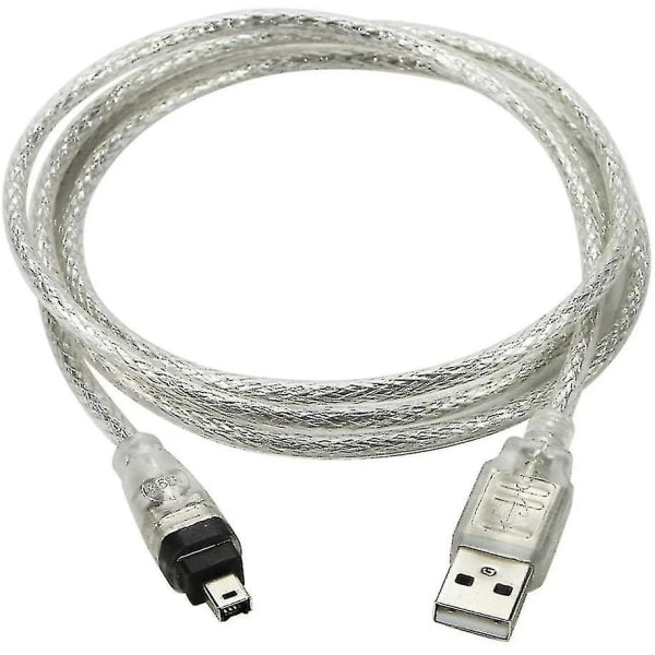 Cy USB Hane Till Firewire Ieee 1394 4pin Hane Ilink Adapter Sladd Kabel För Dcr-trv75e Dv 1m USB Firewire Kabel