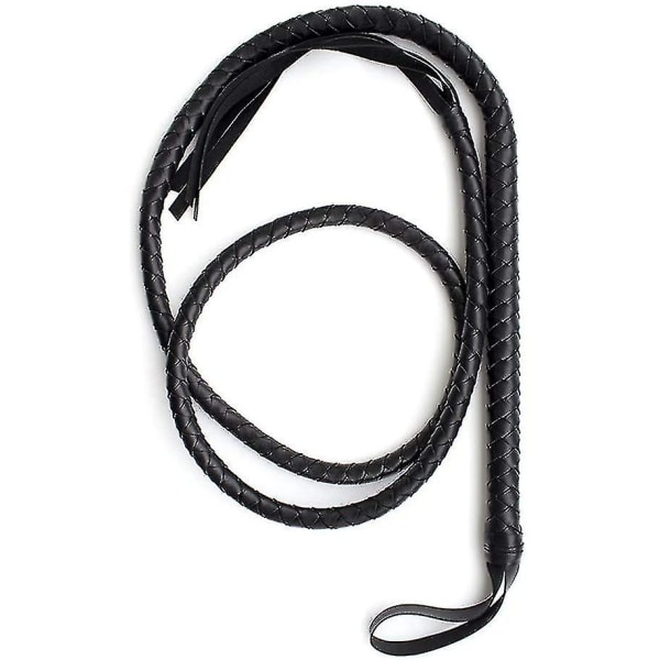 Bull Whip 6,5 Fod Cow Hide Læder Custom Belly And Bolster Construction Horse
