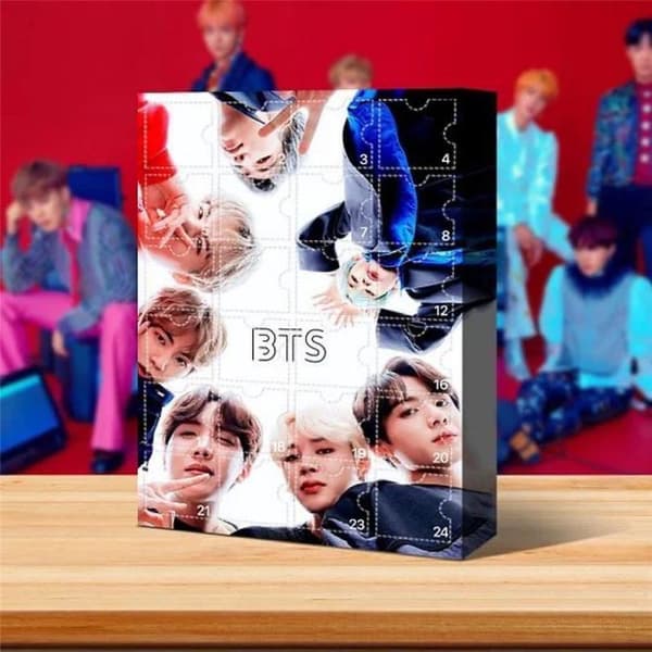 BTS Adventskalender 2024, Julekalender til børn Nedtælling til jul 24 dage Blind Box Hjem & Samlerobjekter til fans-FA-