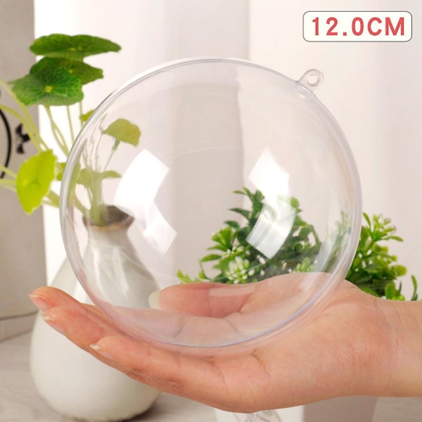 Jul 2023 Udsalg og Clearance 5 stk. Klare Plastikkugler Julekugler Kugle Fyldbar Træ Ornament