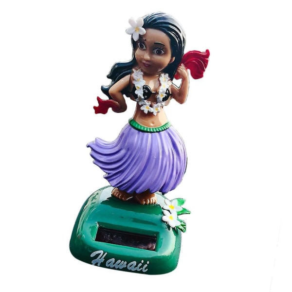 Hawaii pige bil Bobblehead legetøj Purple