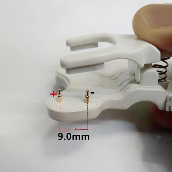 Universal Børne Smartwatch USB Strøm Opladerkabel Oplader Clip 2 Pin Afstand 9mm White
