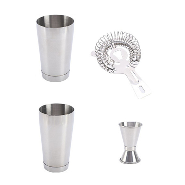 1 Sæt Cocktail Shaker Sæt Fødevarekvalitet Rustfrit Stål Bartending Drikke Mixer med Målebæger og Filter Bartender Barværktøj