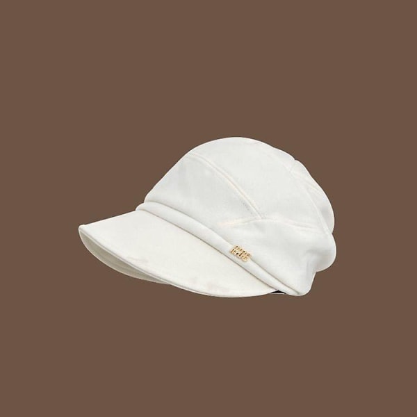 2023 New Women Newsboy Cabbie Baret Cap Pehmo ja paksu casual hattu Talvibaretti Naisten maalari lippalakit Syksy vapaa-ajan hattu black