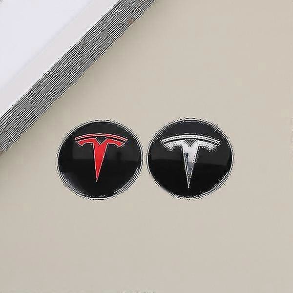 4 st Hjulkapslar Navkapslar Kit För Tesla Model 3 Y Tesla Tillbehör Red