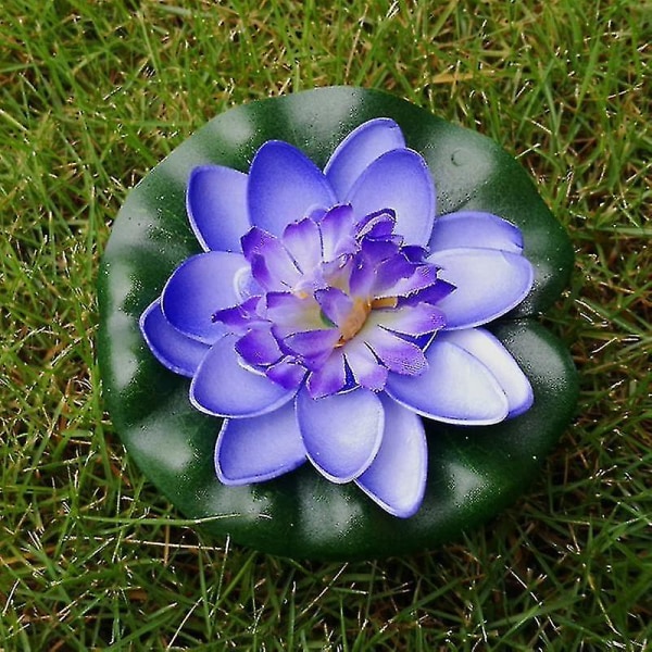 5 stk Kunstig flytende vannlilje Eva Lotus Blomster Dam Dekor 10cm Kunstig Lotus Dam Tank Plant Ornament Hjem Gard