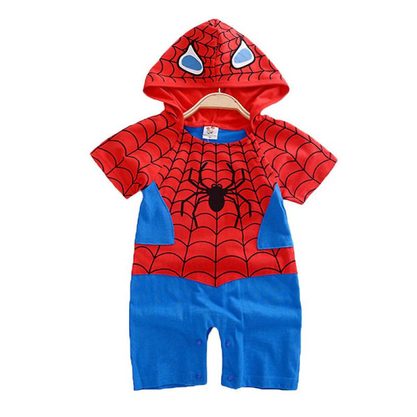 3-24 måneder Baby Superhelte Romper Kort/langærmet Jumpsuit kostume Spiderman 12-18 Months