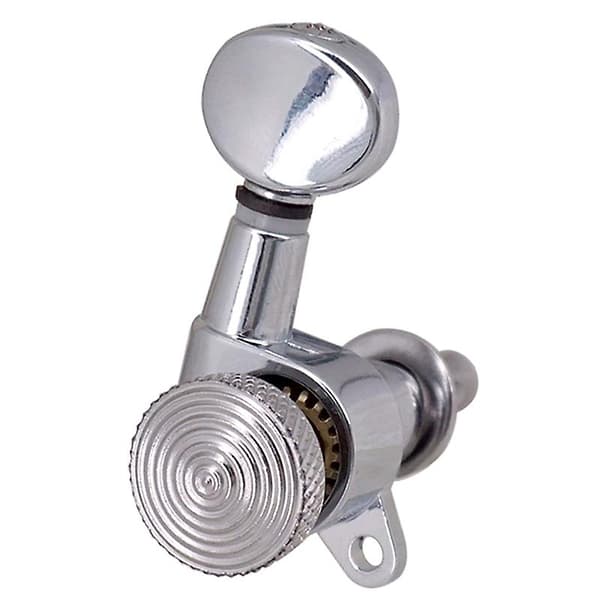 1 set 3L3R gitarrstämningsmekanismer stämhuvuden för akustiska elektriska gitarrtillbehör silver