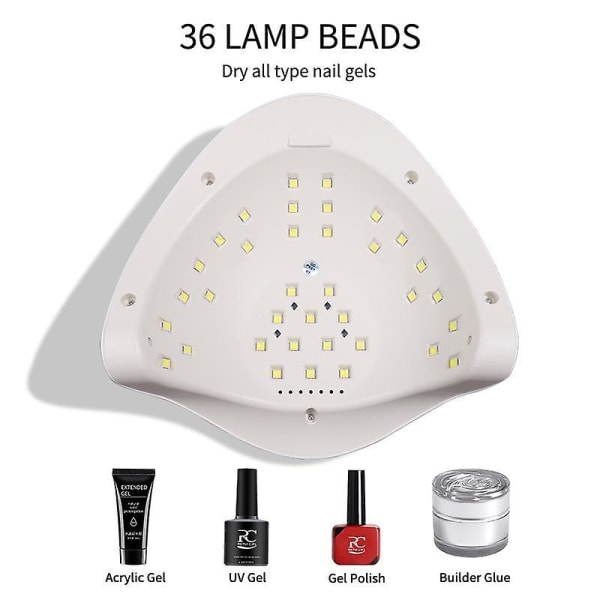 Lyseterapimaskin Nail Lampe Smart Sensor 110W Nail Phototherapy Lampe LED Nail Bake Lamp