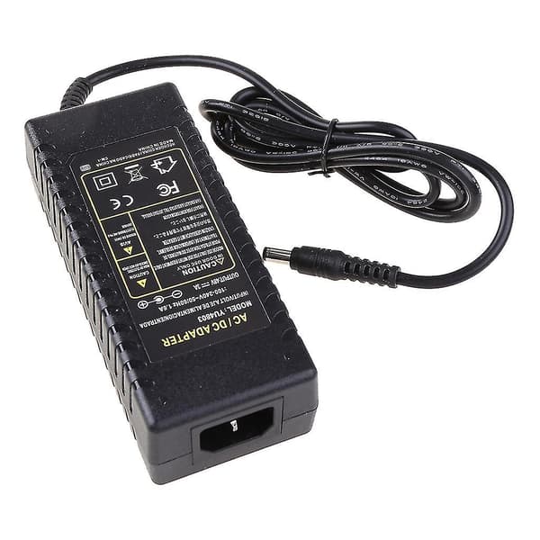 5,5 mm x 2,5 mm strömadapterport AC 100-240 V till DC 48 V 3 A 120 W för PoE-switch
