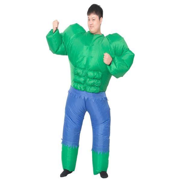 Oppblåsbar Hulk-drakt