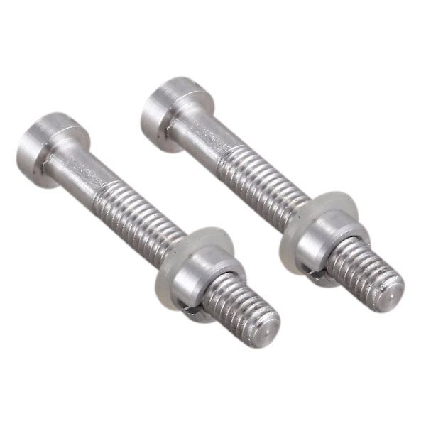 4 stk. M2.5x18.5mm pladespiller-skruer, hardware-udskiftningshovedskaller, stylusmontering vinyl Silver