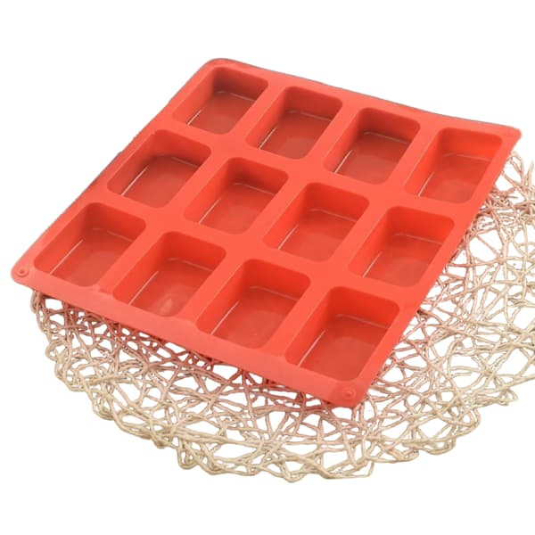 Mini Silikonbrödform, Non-stick Mini Brödform, 12 Håls Silikon Bröd Bakform för Mini Brödbitar, 3-pack