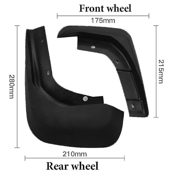 Bil Mud Flaps Mudflap For Volvo V60 2013-2018 Auto Sprutbeskyttelse Foran Bak Mud Fendere Mudguards Bil -gt