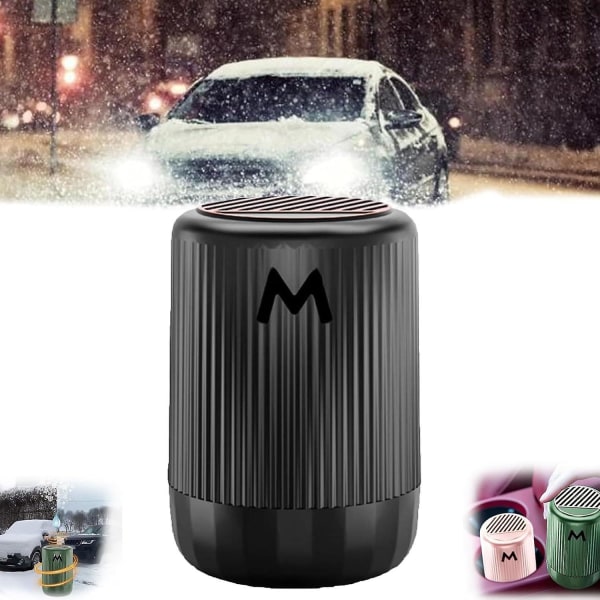 Kjøretøy Mikrobølge Molekylisk Avfrostingsinstrument, Bærbar Kjøretøymontert Mikrobølge Kraftig Avfrosting, Solid Aromaterapi Avfrostingskopp Black