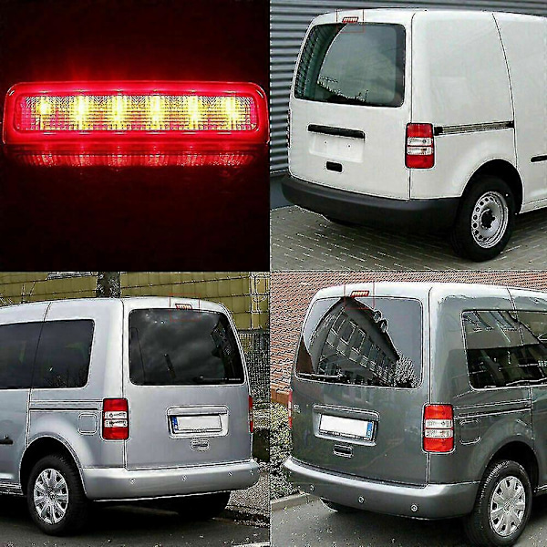 Kompatibel 2004-2015 Caddy Led Tredje 3. Center Høj Niveau Baglygte Bremslys Lampe 2k0945087c