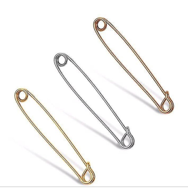 3 Pcs Collar Pins For Men Safety Pin Style Tie Bar For Wedding Business