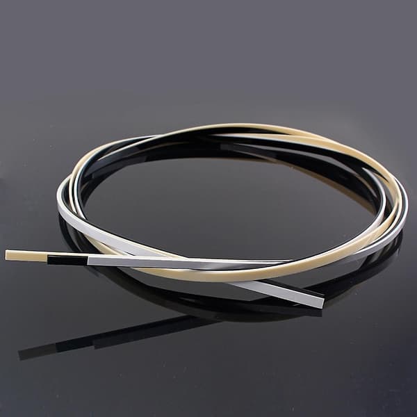 3 stk. Gitarbinding Material V Gitar Svart Gitar Plast Gitarbinding Gitar Purfling Binding