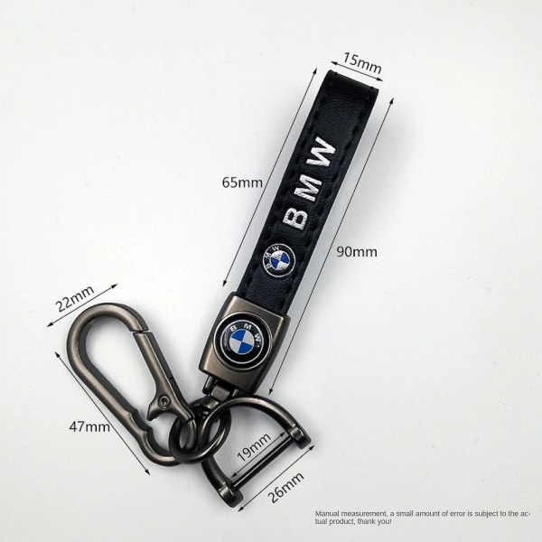 Car Leather Bike Keychain Metal Finish | Heavy Duty nøkkelring | Nøkkelring og krokbeslag Gun Color Hardware Renault