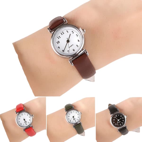 Damklockor Läderarmband BRUN brun