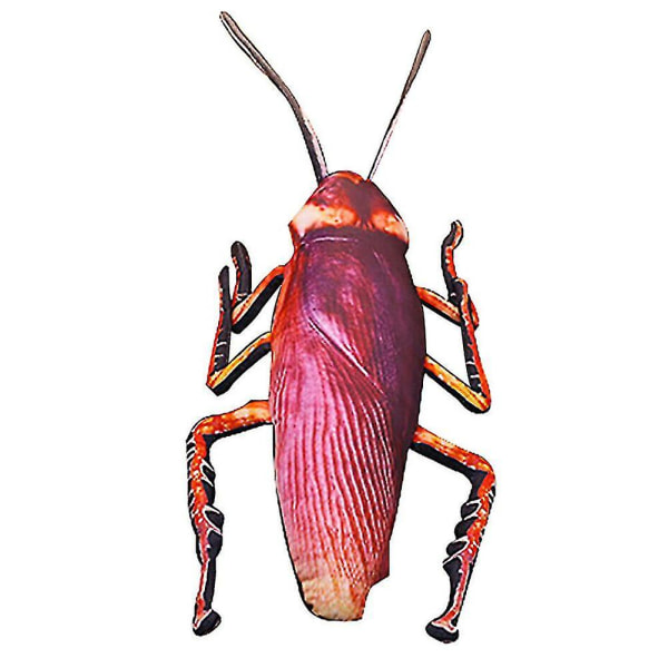 Levende 3d-simulering Kakerlak Plyspude Prank Rekvisitter Insect Nap Legetøj