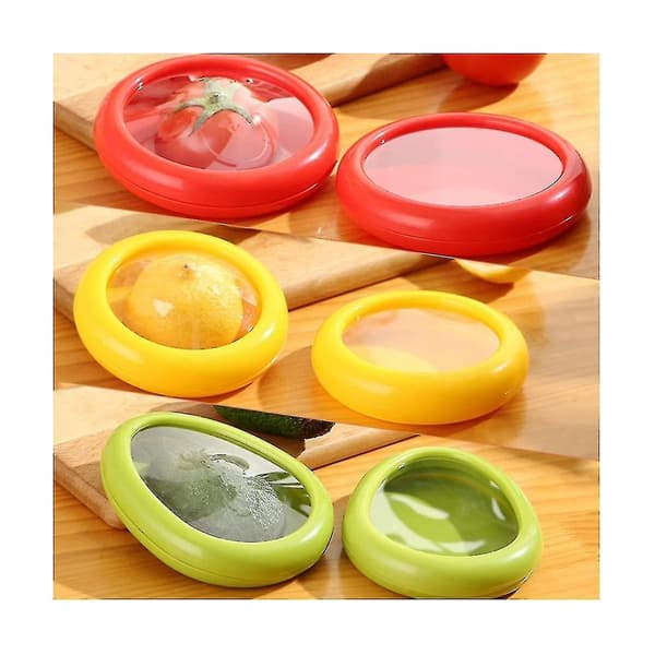 4 stk Pod for Sitron- og Tomatbesparende og Oppbevaring Holdbare Beholdere Matboks
