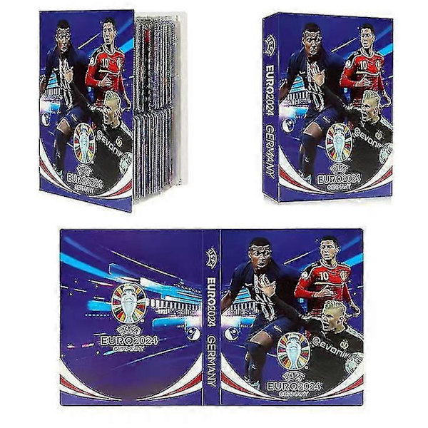 Fotbollsstjärnkortsalbum Kartmapp Brevhållare Pärm 2024 Ny 240 st Stjärnkortslåda Samlingsalbum Bokmapp Barnleksak Present style 2