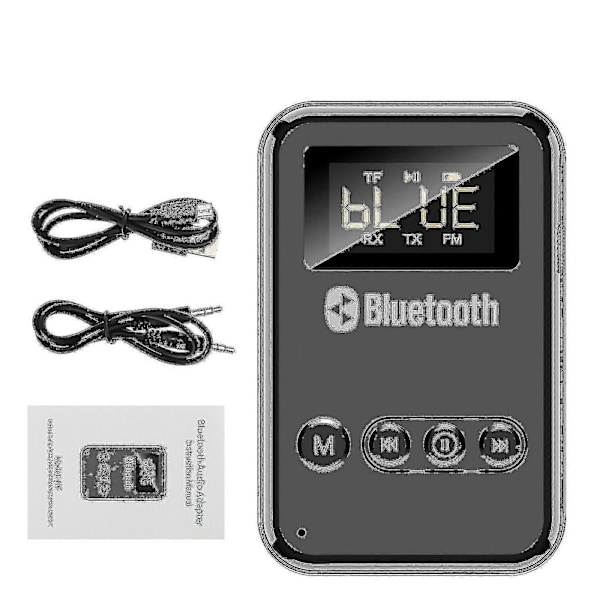 Bluetooth-mottaker Aux Bil Bluetooth-adapter Datamaskin TV FM Bluetooth-sender 5.0
