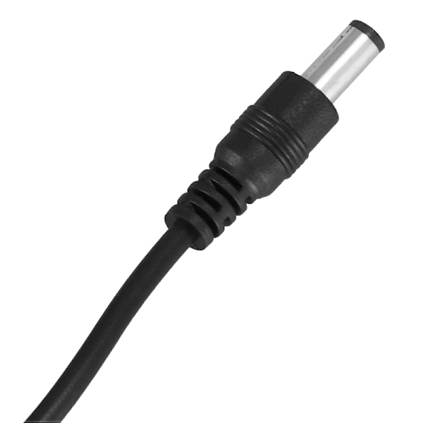 5X USB-kabel 5,5 mm / 2,1 mm 5V DC Barrel Jack Strømkabel (Sort, 75 cm).pa