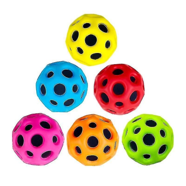 Extreme Space Ball Bounce Børn Space Ball Sport Udendørs Kast Catch Moon Ball Red 1Pcs