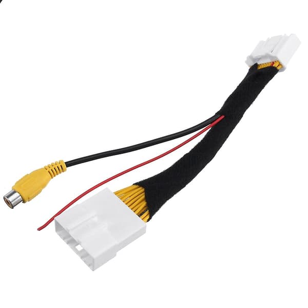 Bil 24Pin Video Input Switch Reverse Parkeringskamera Rca Adapter Kabel til Stepway Vivaro Sandero 4 Black