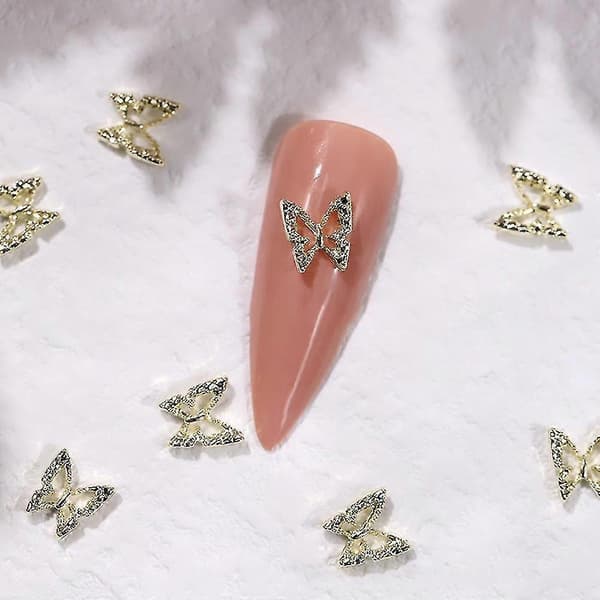 10 stk 3D Krystall Rhinestone Edelstener Neglekunstdekorasjon for Kvinner Jenter Damer