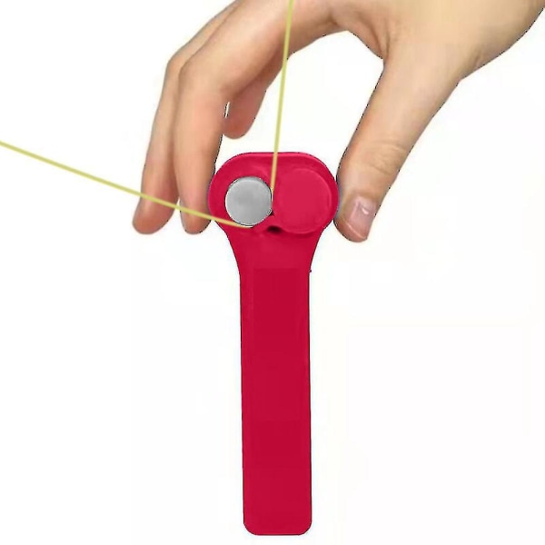 Håndholdt lynlås Rope Launcher Thruster Loop Lasso Rope Shooting Toy red