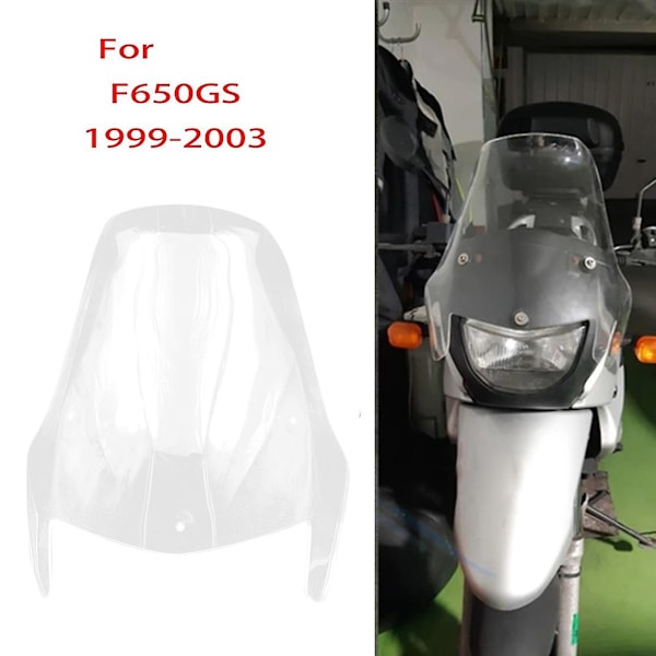 Klar Motorcykel Vindruta Vindskärm Vindskydd Deflektorer För- F650gs F 650 Gs 1999-2003