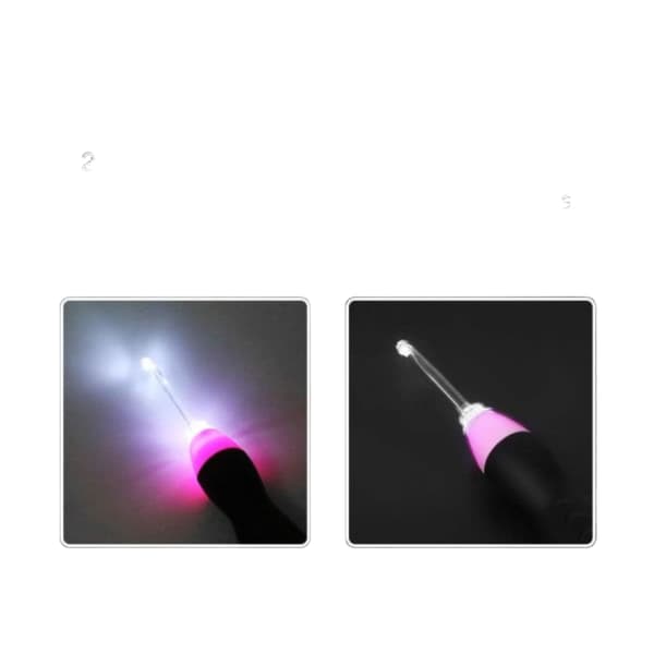 9 i 1 Oppladbare LED-lys USB-heklenåler Sett